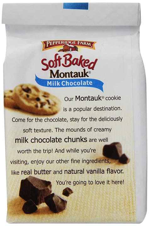 Pepperidge Farm Soft Baked Cookies Montauk Milk Chocolate 86 Ounce