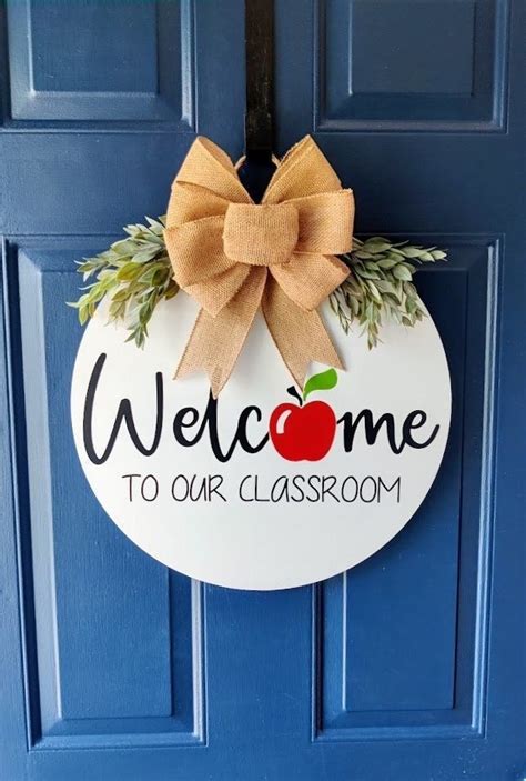Classroom Door Decor Welcome To Our Classroom Sign Etsy Artofit