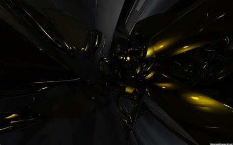 Black And Yellow Abstract 1920x1200 Wallpaper