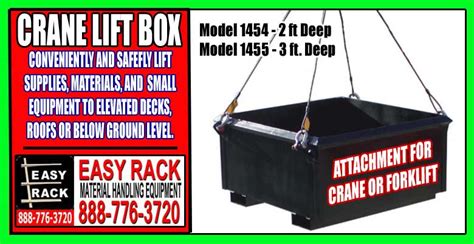 forklift  crane lift box attachment material handling