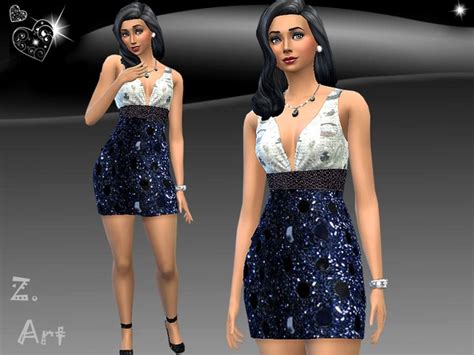 Sequins Dress By Zuckerschnute20 At Tsr Sims 4 Updates