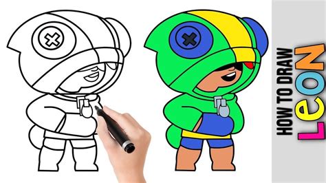 how to draw leon brawl stars cute easy drawing tutorial for 72924 hot sex picture