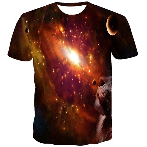 uney planet space t shirt tees us size galaxy shirt tshirt men woman short sleeve round neck