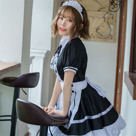 women french maid fancy dress costume ladies outfit waitress uniform oversized ebay