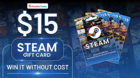Free 15 Steam T Card By Get Freebies Today