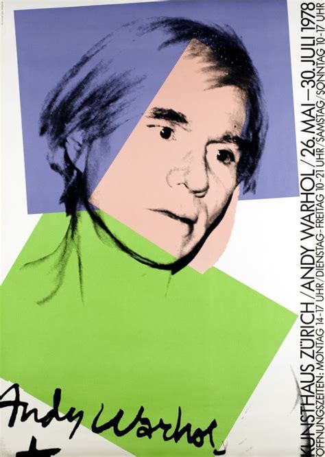 1978 Andy Warhol Exhibition At The Kunsthaus Zürich Swiss Vintage