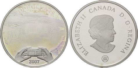 Kanada 30 Dollars 2007 Niagara Fälle Hologramm Etui Zertifikate