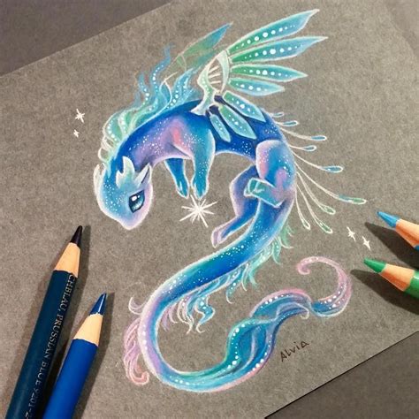 Galaxy Star Bringer By Alviaalcedo On Deviantart Cute Dragon Drawing