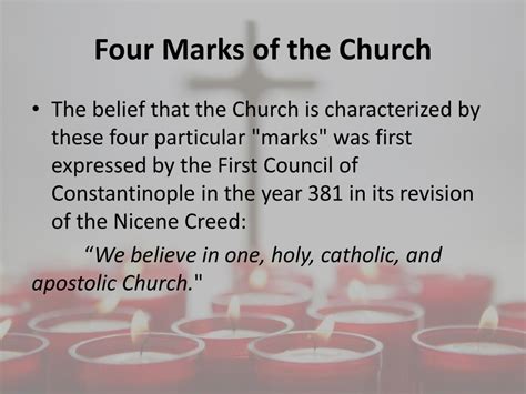 Ppt The Four Marks Of The Church Powerpoint Presentation Free