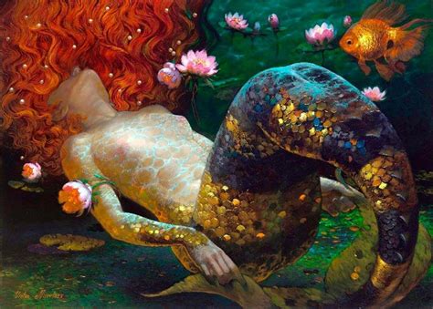 By Victor Nizovtsev Mermaid Mermaid Art Beautiful Mermaids Victor