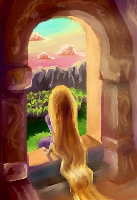 Rapunzel From Tangled Cartoon Illustration Via Facebook