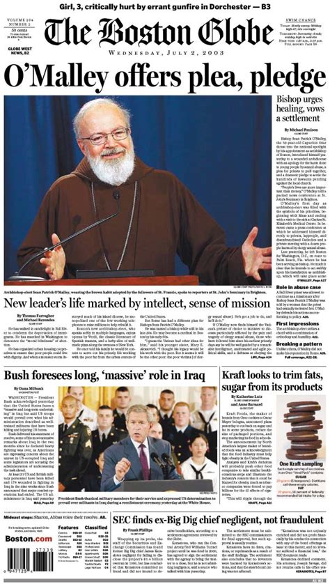Boston Globe Spotlight Abuse In The Catholic Church The Churchs