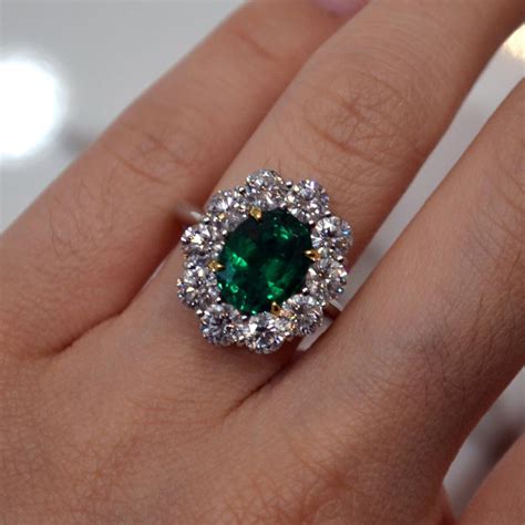 1 июля 1961, сандрингем, норфолк — 31 августа 1997, париж). 3.29 Carat Emerald Diamond Halo Princess Diana Engagement ...