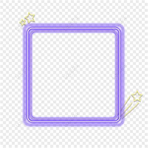 Atmospheric Fashion Purple Glowing Border Png Transparent Image And