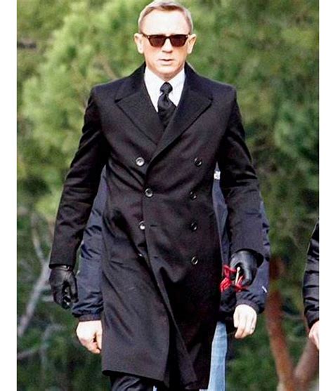 James Bond Double Breasted Coat Daniel Craig Spectre Coat Jackets