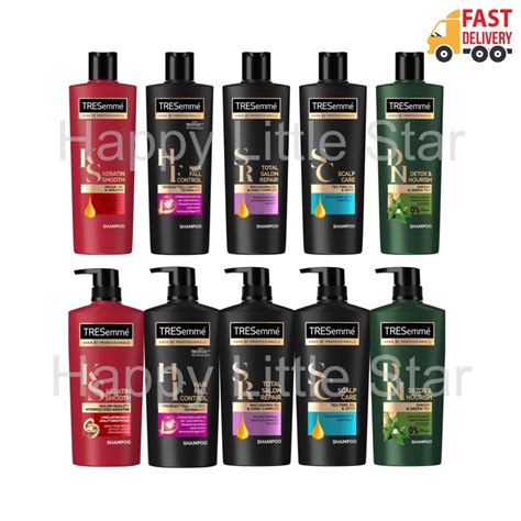 Tresemme Shampoo Keratin Smooth Hair Fall Control Total Salon