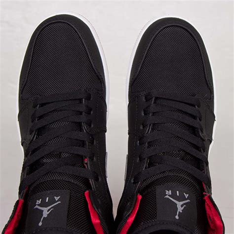 Have an air jordan i? Air Jordan 1 Mid Black / Cool Grey - Gym Red | SneakerFiles