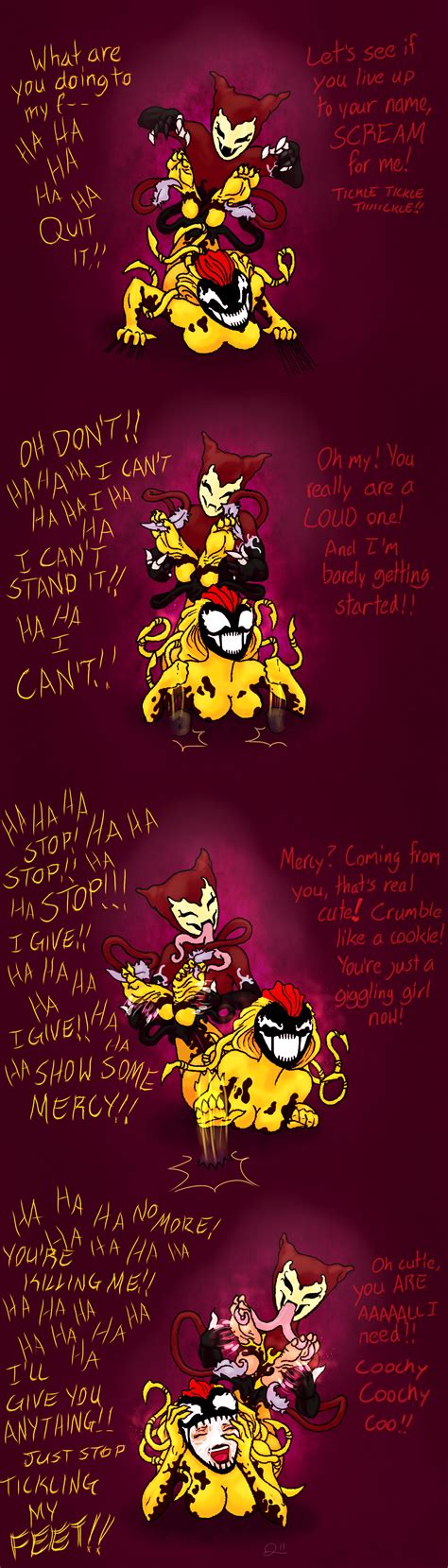 Ok don't say you guys didn't see it coming xd i had to do these two based in this g'glynn's ticklish trophy by quintonquill on deviantart. Fan Art by QuintonQuill on DeviantArt