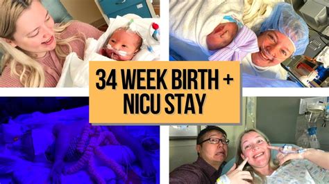 34 Weeks Pregnant Birth Story Nicu Stay Length And One Year Updates