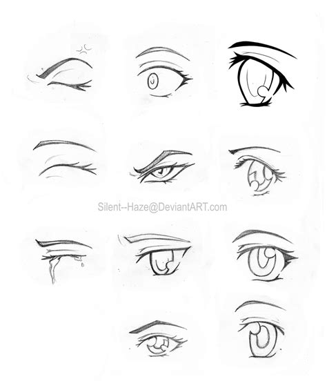 Remember when u draw to keep a close eye. Anime Eyes 2 by Silent--Haze on DeviantArt