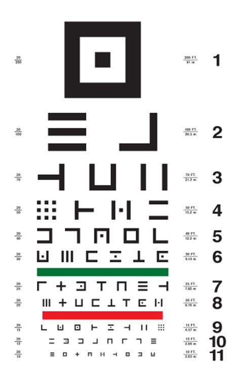Abstract Symbols Eye Chart 3