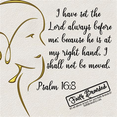 I Will Not Be Shaken Psalm 168 Faith Branded