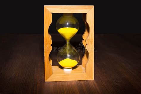 Hourglass As Time Passing Concept For Business Deadline Urgency And