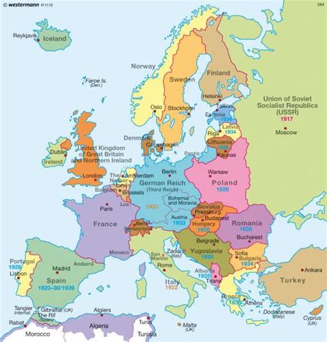 Map Of Europe Before And After World War 2