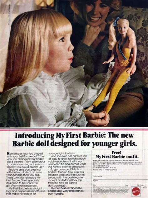 My First Barbie Magazine Advertisement 1981 Rbarbie