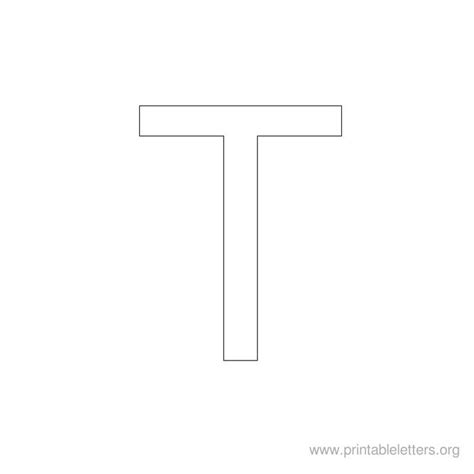 Printable Letter T Outline Print Bubble Letter T Printable Alphabet