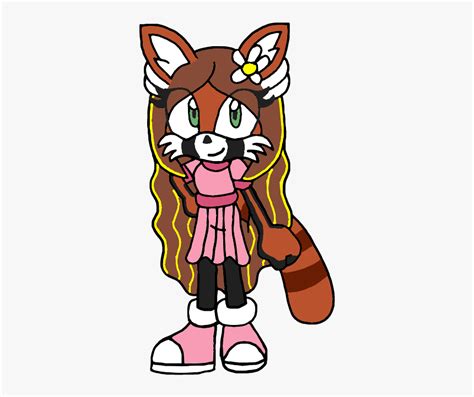 Sonic Fan Characters Wiki Sonic Red Panda Oc Hd Png Download