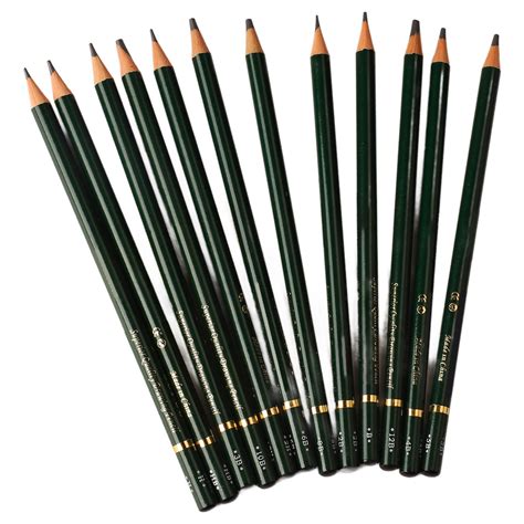 Art Graphite Pencil 12pcs Sketch Pencils Kit 12b To 2h Drawing Artist