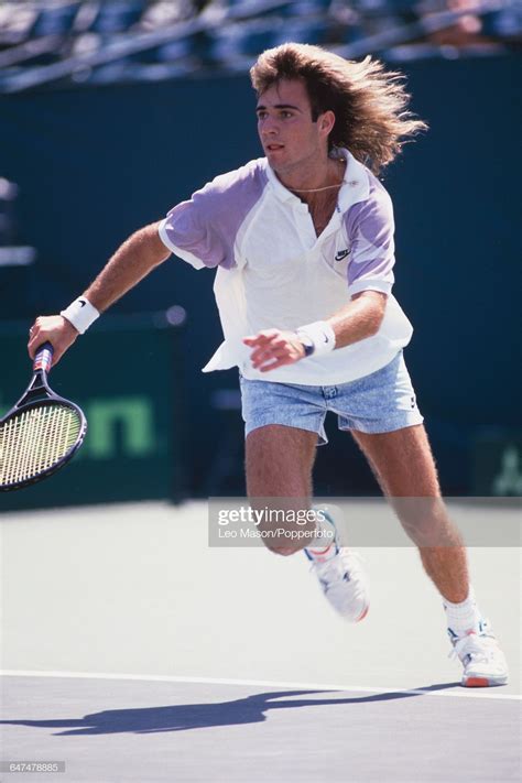 News Photo American Tennis Player Andre Agassi Pictured
