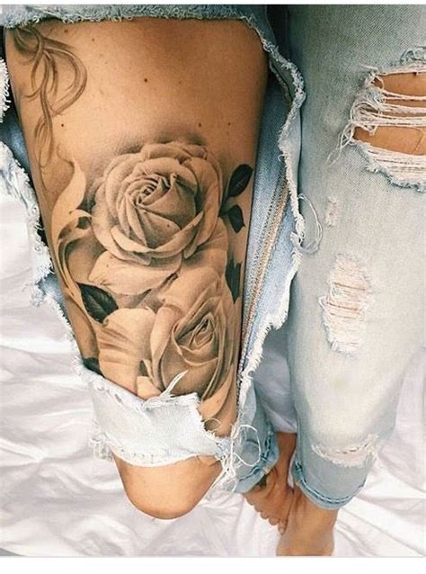 Roses Leg Piece Best Sleeve Tattoos Leg Tattoos Leg