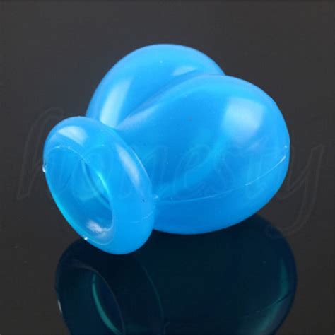 Men Male Scrotum Squeeze Scrotal Ring Chastity Cage Ball Silicone Enhancer New Ebay