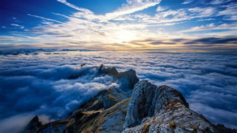 Mountains Over Cloud Wallpapers Wallpaper Cave