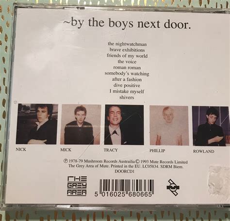 Vintage Cd The Boys Next Door Early Nick Cave 1978 Door Etsy