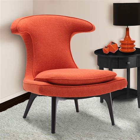 Aria Orange Accent Chair By Armen Living Furniturepick