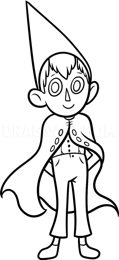 How To Draw Wirt From Over The Garden Wall Coloring Page Trace Drawing