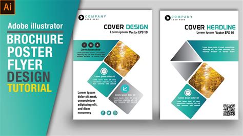 How To Make Flyer Design In Illustrator Brochure Design Poster Design