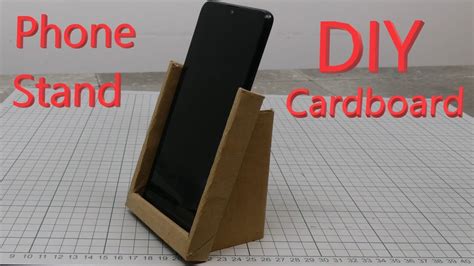 How To Make A Diy Cardboard Phone Stand Youtube