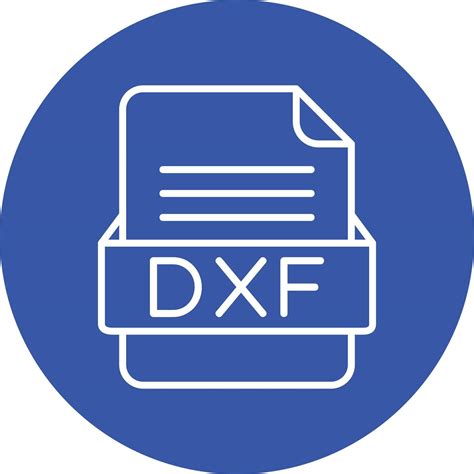 Dxf File Format Vector Icon 29697267 Vector Art At Vecteezy