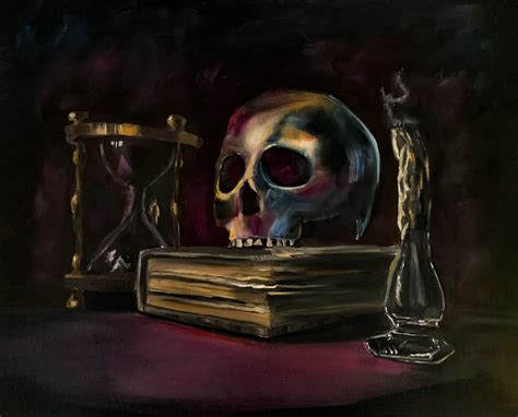 Memento Mori Original Oil Painting Painting Memento Mori