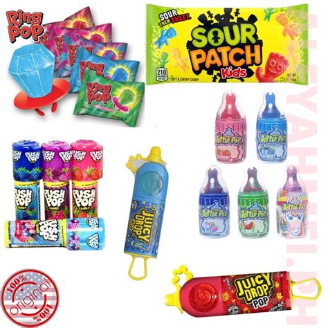 Sour Patch Kids Juicy Drop Ring Pop Push Pop And Bottle Pop Shopee