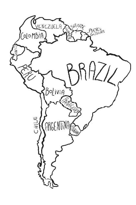 Desenhos De Mapa Do Brasil Para Colorir Pintar E Imprimir