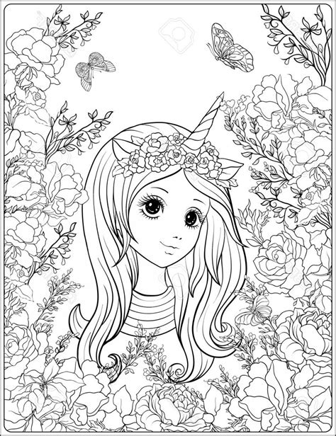 The Top 25 Ideas About Unicorn Girl Coloring Pages Home Inspiration