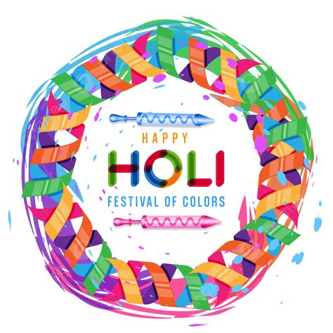 Holi Festival Clipart Transparent Background Indian Color Festival