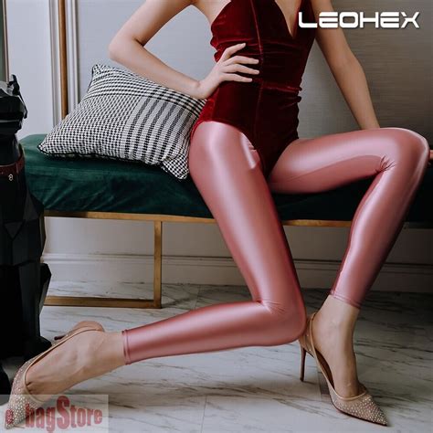 2020 leohex sexy tights pantyhose satin glossy opaque fitness women legwear m 2l ebay