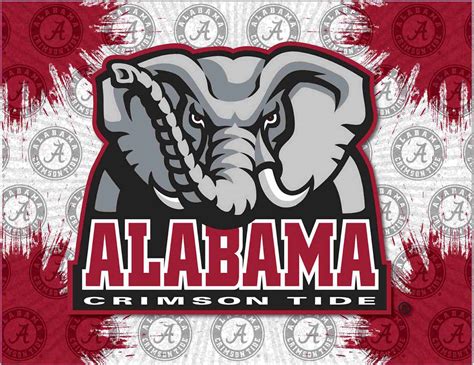 Alabama Crimson Tide Logo Canvas Print