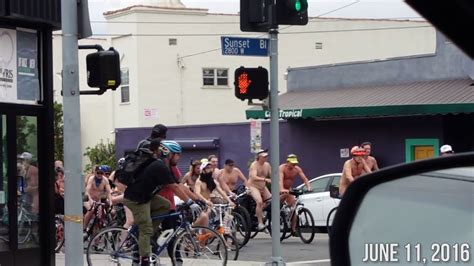 The state is blessed with over 1,100 miles of pacific coast shoreline, countless miles of arid canyon and twisted mountain road riding, vast stretches of alpine mountain roads, and some of the most appealing cities in the world. Naked Bike Ride In Los Angeles, CA. - YouTube